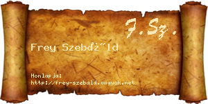 Frey Szebáld névjegykártya